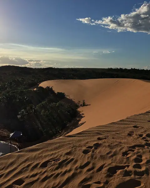 Dunas e rio no Parque Estadual do Jalapão